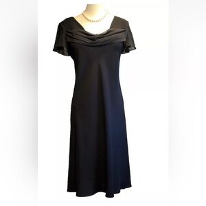 S.L. FASHIONS Women's Black Lined Dress Size6 6 for‎ $36